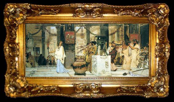 framed  Sir Lawrence Alma-Tadema,OM.RA,RWS The Vintage Festival, ta009-2